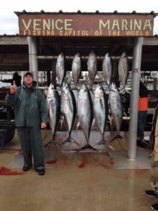 catching yellowfin tuna out of venice LA