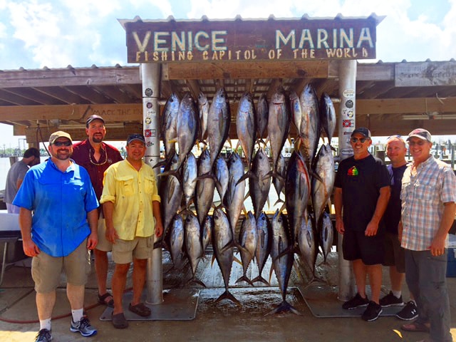 catching fish from offshore charter