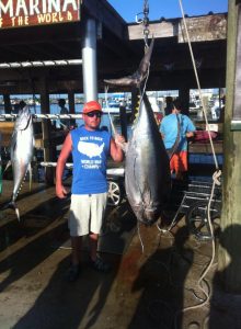 huge yellowfin tuna caught outside of venice la