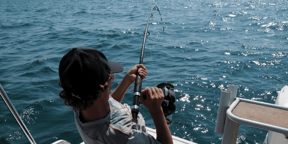 fishing for pogie bait fish