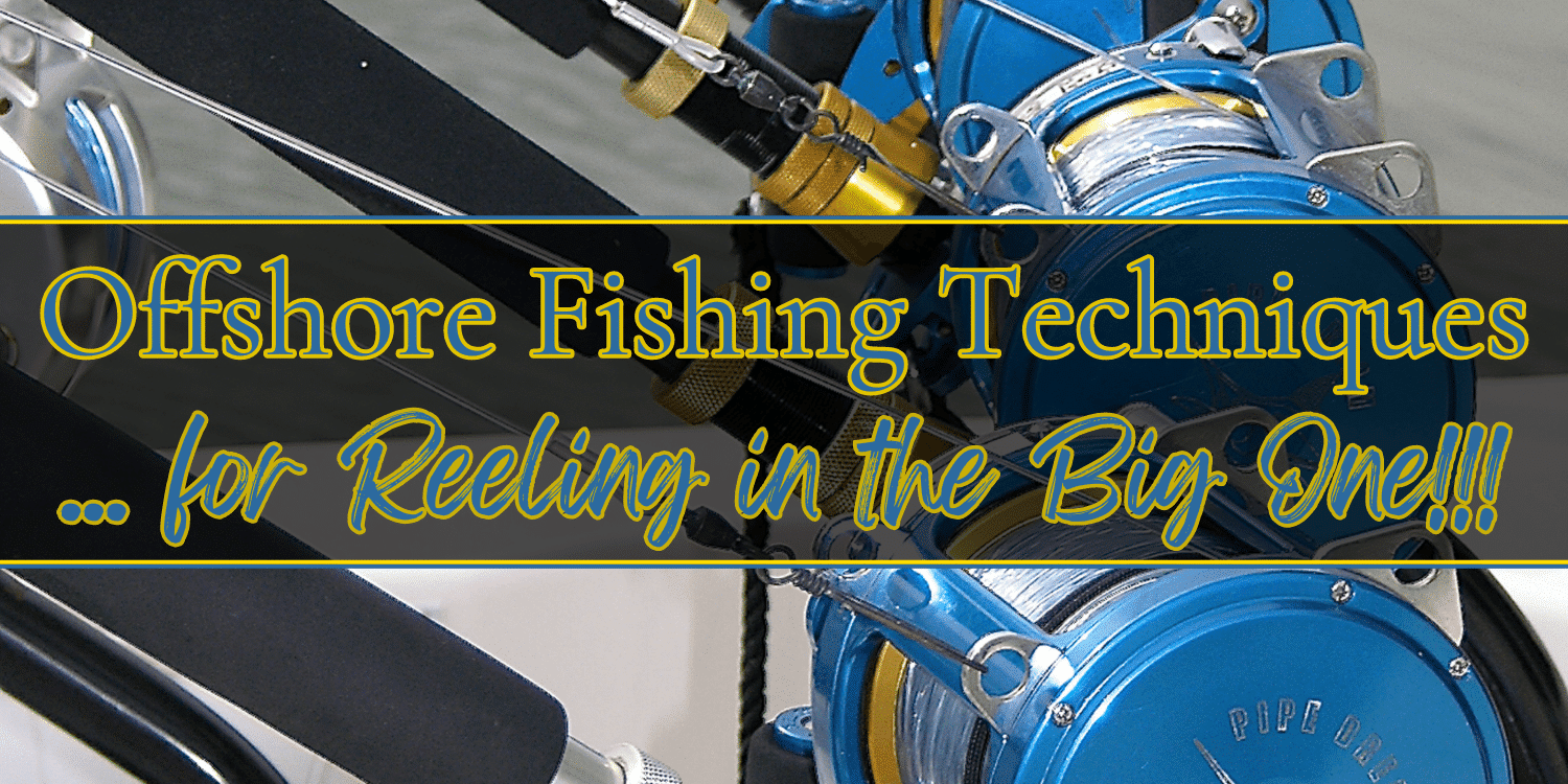 Rods and reels on the back of an offshore fishing boat