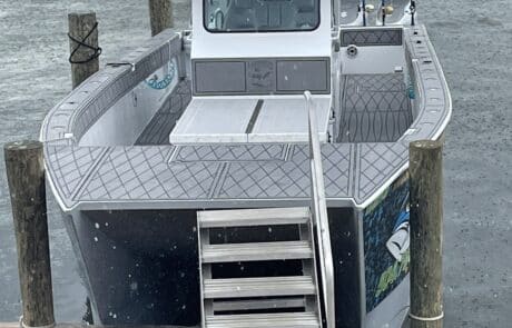 Razor Cat 42' offshore charter fishing boat front view