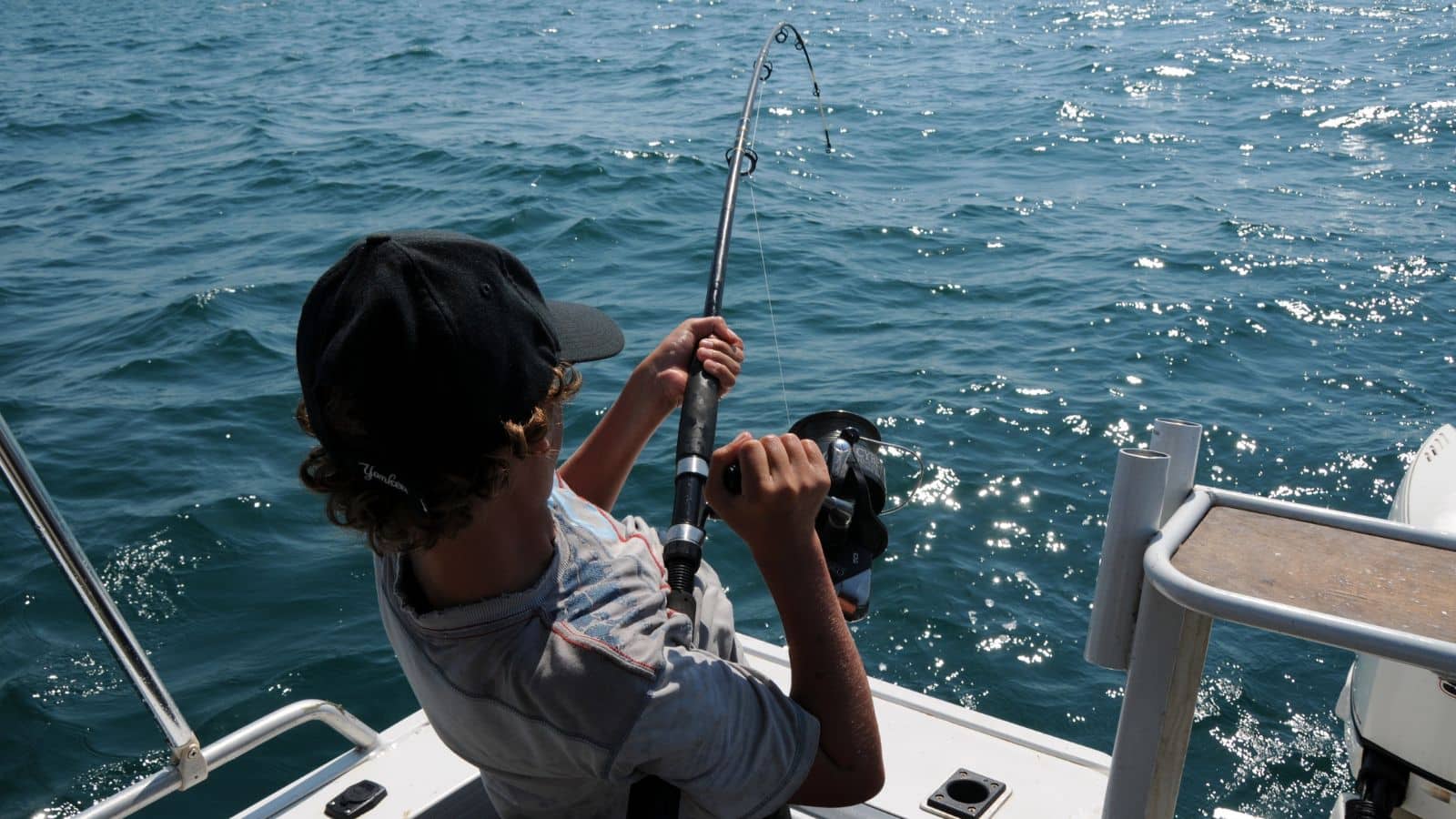 man inshore fishing in Venice