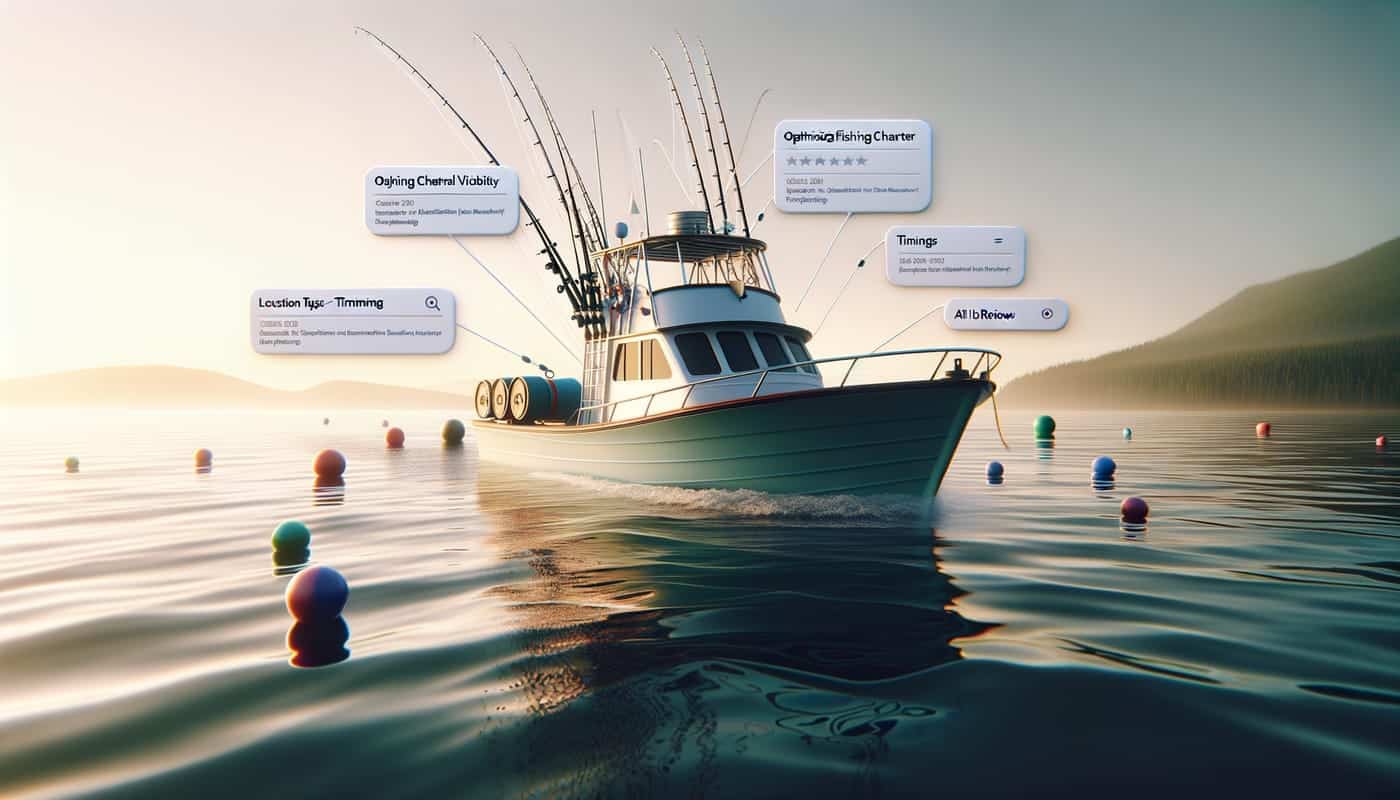 Photorealistic contextual image for: Optimizing Fishing Charter Visibility: A Guide to Structured Data and Schema Markup