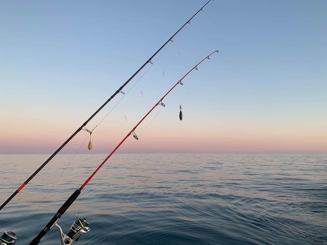 Fisherman holding rod and reel